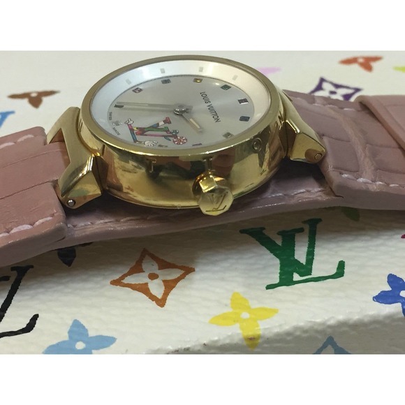 Louis Vuitton Multicolore Watch Tambour Takashi Murakami Monogram LV Vintage - Picture 13 of 16